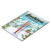 Carnet Affiche de ski Jackson Wyoming (Côté gauche)