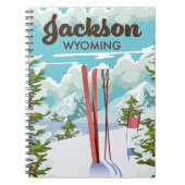 Carnet Affiche de ski Jackson Wyoming (Devant)
