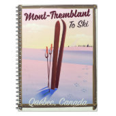 Carnet Affiche de ski Mont-Tremblant Québec. (Devant)