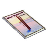 Carnet Affiche de ski Québec Mont-Tremblant. (Côté Droit)