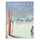 Carnet Affiche de ski Saariselkä Finlande (Devant)