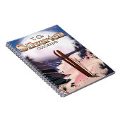 Carnet Affiche de ski Silverton Colorado (Côté Droit)