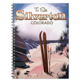 Carnet Affiche de ski Silverton Colorado (Devant)