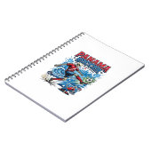 Carnet Affiche de style de squelette de football de Panam (Côté gauche)