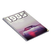 Carnet affiche de supercar vintage 1985 (Côté Droit)
