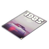 Carnet affiche de supercar vintage 1985 (Côté gauche)