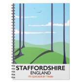 Carnet Affiche de train Staffordshire Angleterre (Devant)