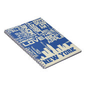 Carnet Affiche de typographie de New York City (Côté Droit)