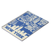 Carnet Affiche de typographie de New York City (Côté gauche)