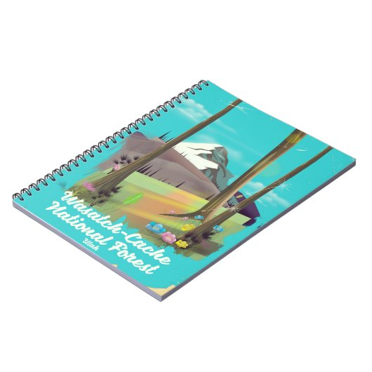 Carnet Affiche de vacances de la forêt nationale de Wasat (Côté gauche)