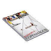 Carnet Affiche de Vintage voyage de Copenhague (Côté Droit)