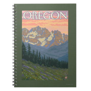 Carnet Affiche de Vintage voyage de fleurs de ressort