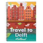 Carnet Affiche de voyage à Delft Hollande (Devant)