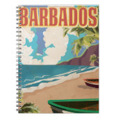 Carnet Affiche de voyage à la Barbade (Devant)