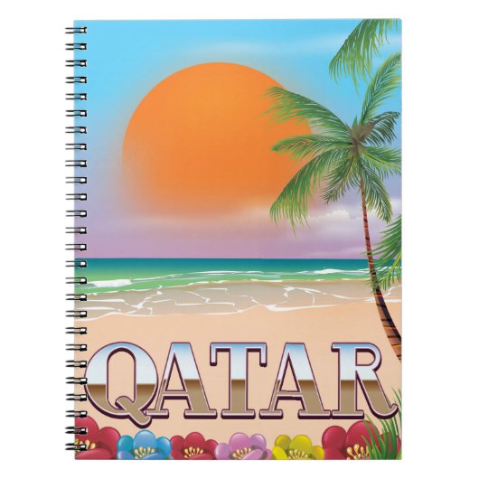 Carnet Affiche de voyage au Qatar (Devant)