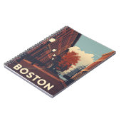 Carnet Affiche de voyage de Boston (Côté gauche)