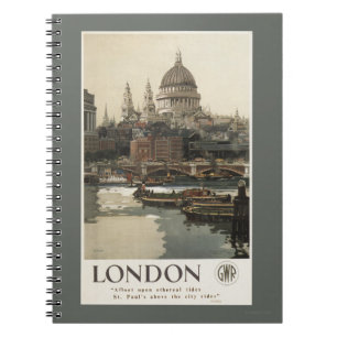 Carnet Affiche de voyage de Great Western St Paul