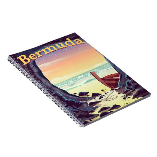 Carnet Affiche de voyage de la grotte des pirates des Ber (Côté Droit)