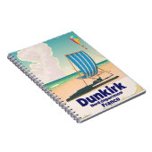 Carnet Affiche de voyage de la plage de Dunkerque (Côté Droit)