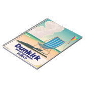 Carnet Affiche de voyage de la plage de Dunkerque (Côté gauche)