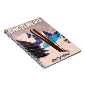 Carnet Affiche de voyage de ski Engelberg Suisse (Côté Droit)