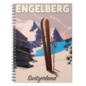 Carnet Affiche de voyage de ski Engelberg Suisse (Devant)