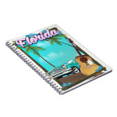 Carnet Affiche de voyage de style rétro de Floride (Côté Droit)