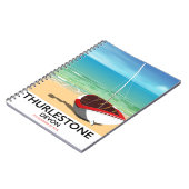 Carnet Affiche de voyage de Thurlestone South Devon (Côté gauche)