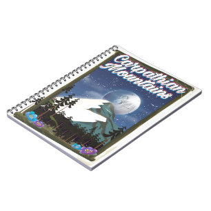 Carnet Affiche de voyage des Carpates