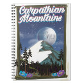 Carnet Affiche de voyage des Carpates (Devant)