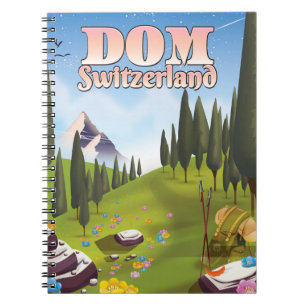 Carnet Affiche de voyage Dom Suisse