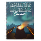 Carnet Affiche de voyage du Canada du Cheval blanc (Devant)