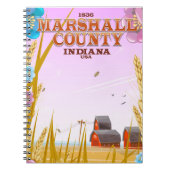 Carnet Affiche de voyage du comté de Marshall '1836' Indi (Devant)