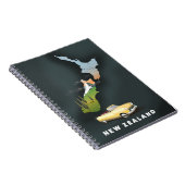 Carnet Affiche de voyage en Nouvelle-Zélande (Côté Droit)