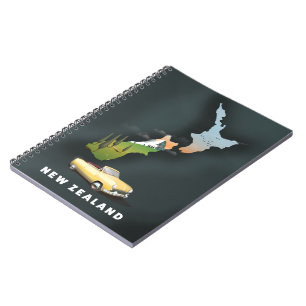 Carnet Affiche de voyage en Nouvelle-Zélande