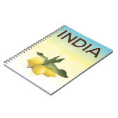 Carnet Affiche de voyage India Lemon (Côté gauche)