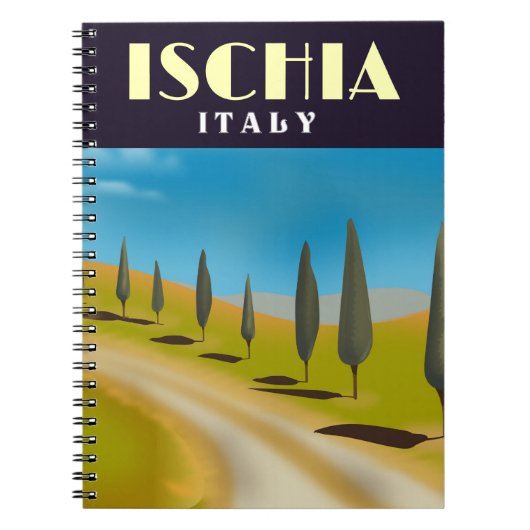 Carnet Affiche de voyage Ischia Italie (Devant)