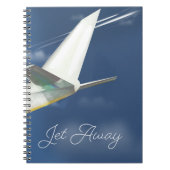 Carnet Affiche de voyage Jet Away. (Devant)
