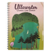 Carnet Affiche de voyage lac de cratère Canada (Devant)