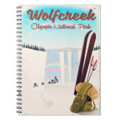 Carnet Affiche de voyage Parc national olympique de Wolf (Devant)
