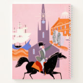 Carnet Affiche De Voyage Pour Allegheny Airlines À Boston (Dos)