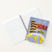 Carnet Affiche de voyage pour Northwest Orient Airlines (Intérieur)