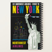 Carnet Affiche De Voyage Pour Vol Northwest Airlines (Verso)