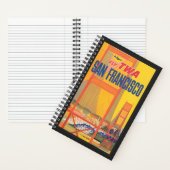 Carnet Affiche De Voyage Pour Vol Twa À San Francisco (À l'intérieur)