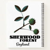 Carnet Affiche de voyage Sherwood Forest Angleterre (Dos)