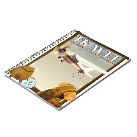 Carnet Affiche de voyage vintage (Côté gauche)