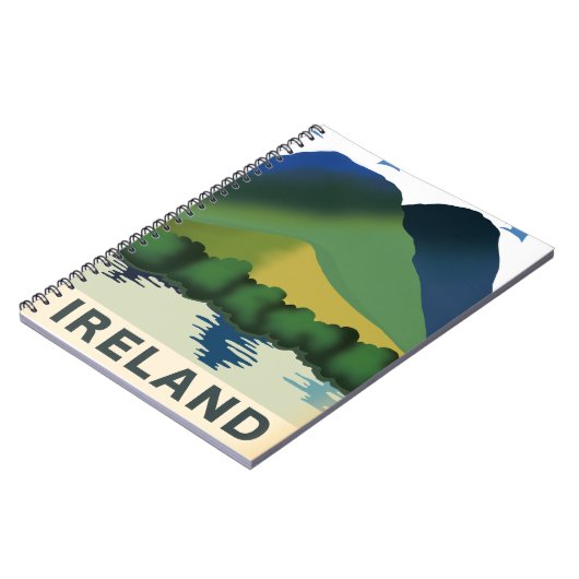 Carnet Affiche de voyage vintage d'Irlande (Côté gauche)