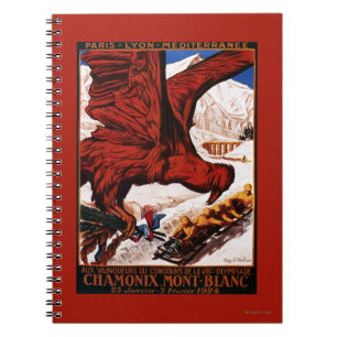 Carnet Affiche des Jeux olympiques d'hiver de 1924