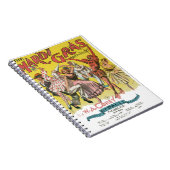 Carnet Affiche jaune antique Mardi Gras (Côté Droit)