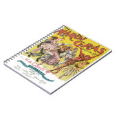 Carnet Affiche jaune antique Mardi Gras (Côté gauche)